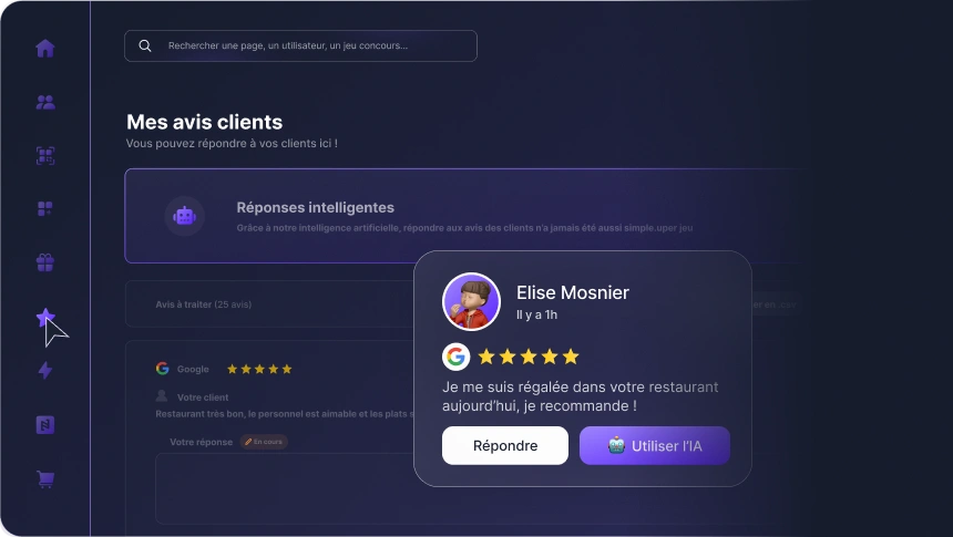 Gestions des avis Google