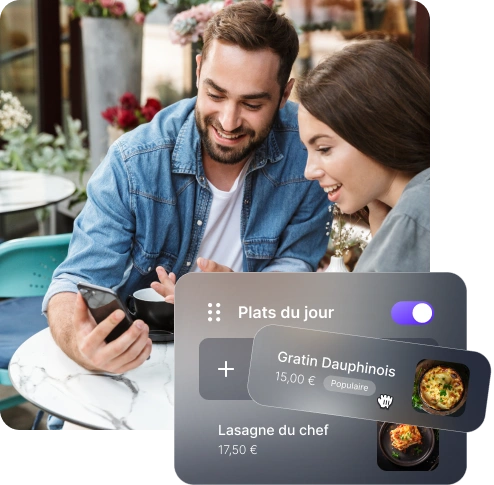 Créez et actualisez votre menu en un clin d'œil
