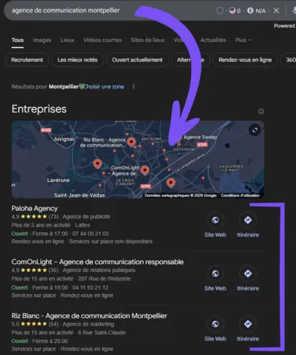 Le Local Pack pour optimiser sa fiche Google My Business
