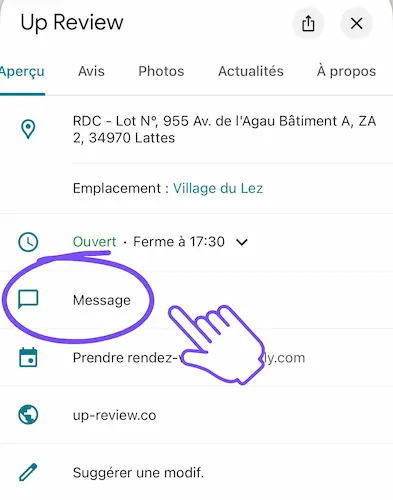 Activer la messagerie Google ( SMS/Whatsapp) pour optimiser sa fiche Google My Business