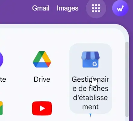 Accès aux gestionnaire de fiche d'établissement pour optimiser sa fiche Google My Business