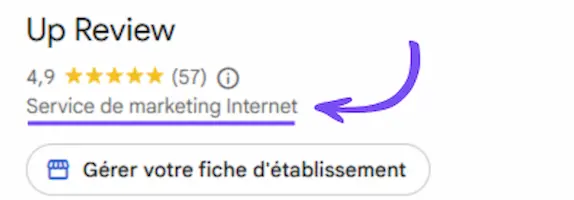 Choix de la catégorie principale pour optimiser une fiche Google My Business