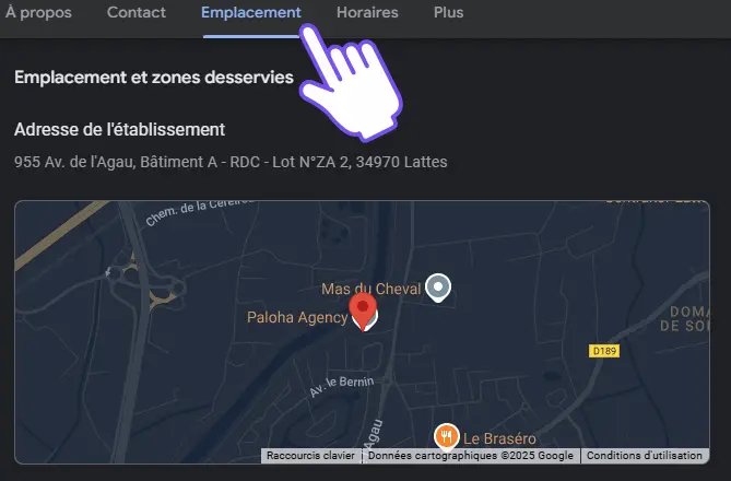 Modifier l'emplacement pour optimiser sa fiche Google My Business