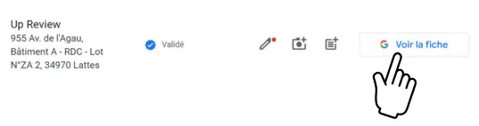 Voir la fiche pour optimiser sa fiche Google My Business