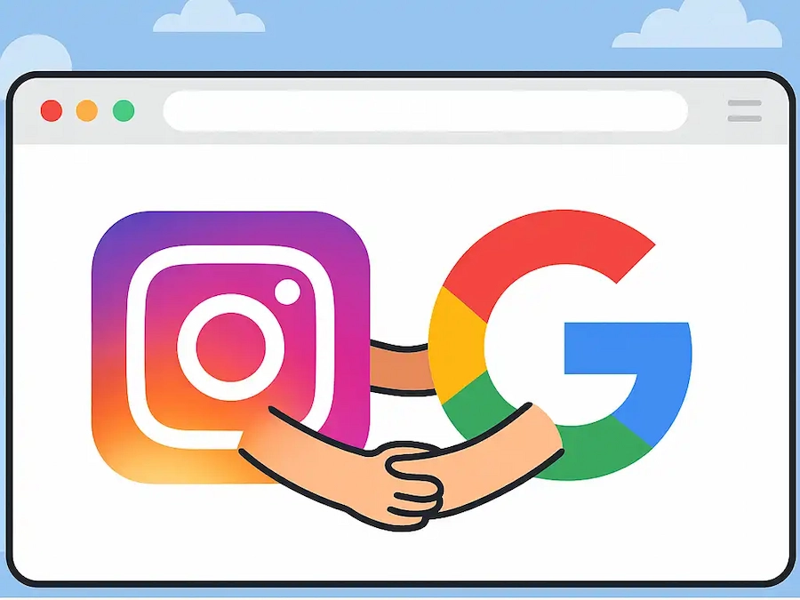 Contenu Instagram sur Google pour le référencement local d'un restaurant