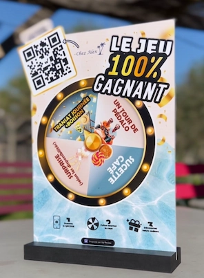 Page de jeu du jeu concours avis Google